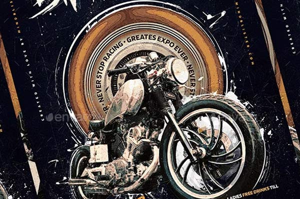 Printable Motorcycle Flyer Template Download
