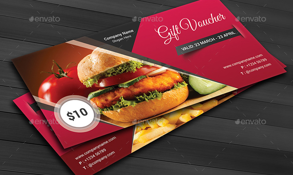 Printable Restaurant Gift Certificate Template