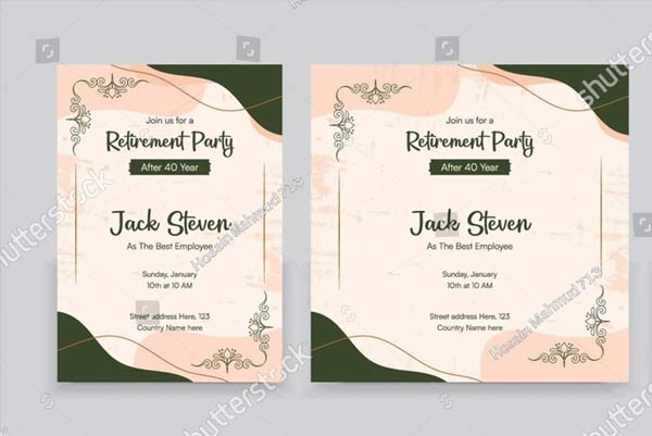Printable Retirement Party Invitation Template