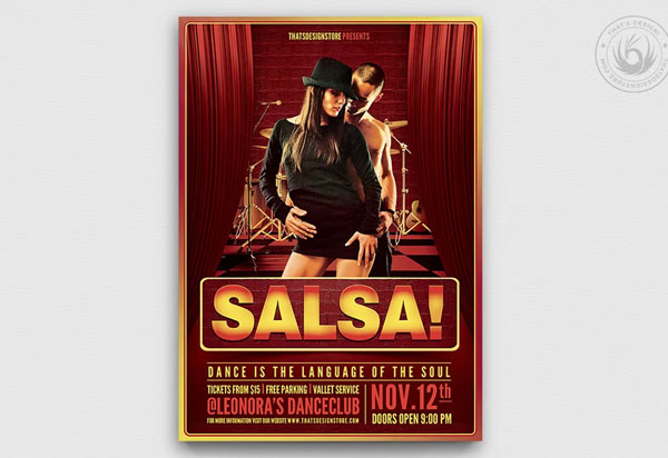 Printable Salsa Flyer Template
