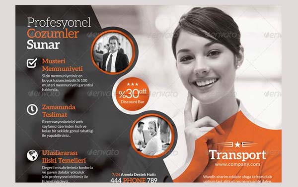 Printable Transport Flyer Templates Download