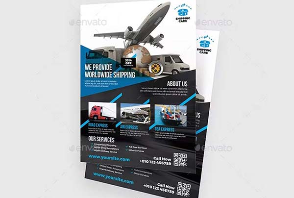 Printable Transport Flyer Templates – Editable PSD, Ai, Word, Doc, Indesign, Vector, EPS, PNG, TIFF, Formats Free & Premium Designs