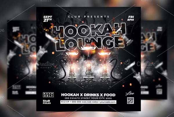 Private Hookah Parties Flyer Download
