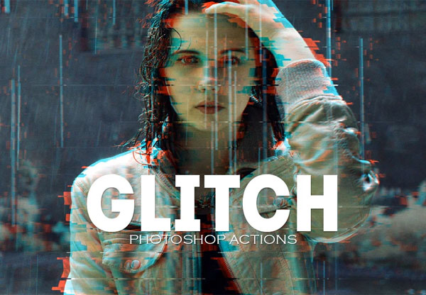 Pro Glitch Photoshop Action