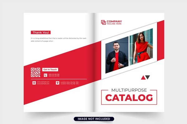 Product Catalog Magazine Cover Vector