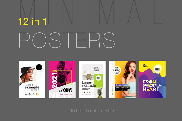 Product Minimal Posters Template