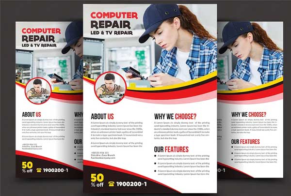 Professional Computer & Mobile Repair Flyer