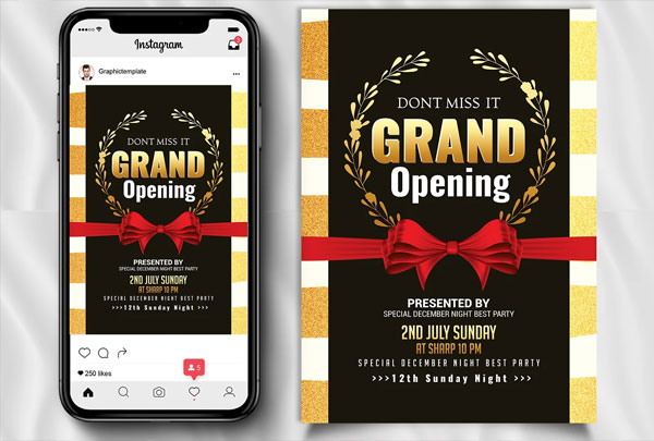 Professional Grand Opening Event Banners Template