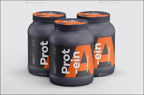 Protein Jar Mockup
