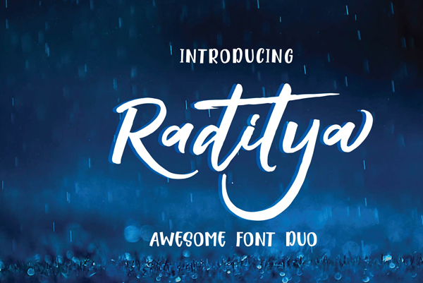 Tattoo Raditya Lettering Fonts