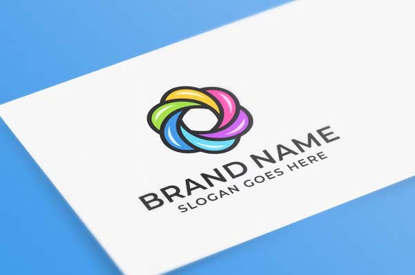 Rainbow PSD Logo Template