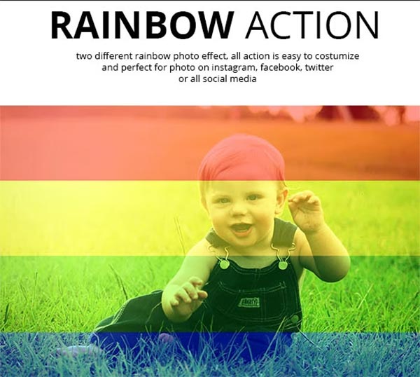 Rainbow Photo Action