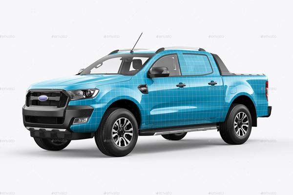Ranger Pickup Truck Mockup
