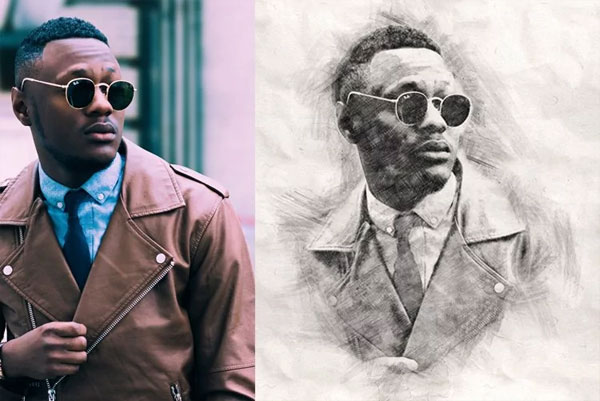 Real Art of Paint Sketch Photoshop Action