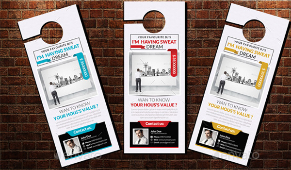 Real Estate Door Hanger Template
