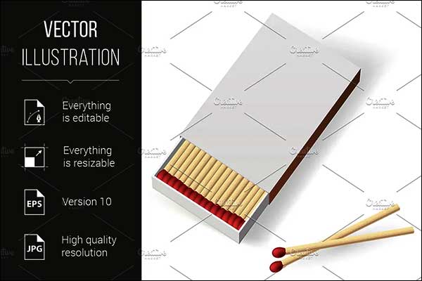 Realistic Matchbox Mockups
