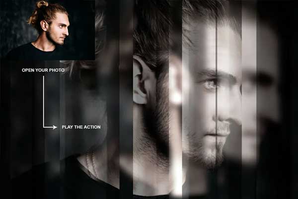 Realistic Prism Photoshop Action Template