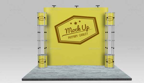 Realistic Trade Show Booth Mockups Template