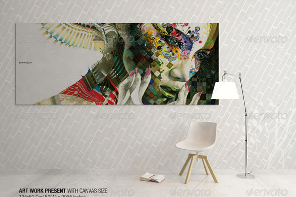 Realistic Art Wall Mockups