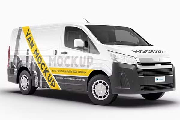 Realistic Car Mockup PSD Free Download