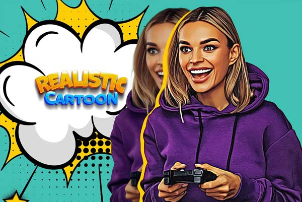 Realistic Cartoon Photoshop Actions