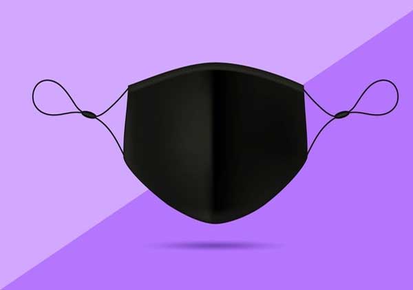 Realistic Face Mask Mockup Free Psd