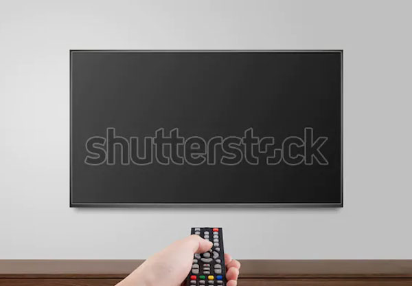 Realistic Full HD TV Mock Up