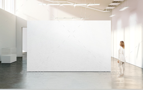 Realistic Gallery Wall Mockup