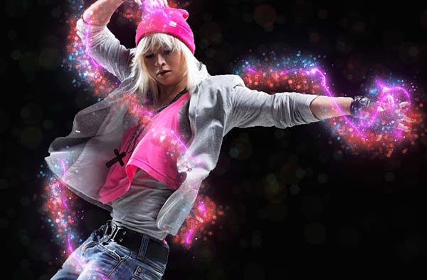 Realistic Magic Lines Photoshop Action