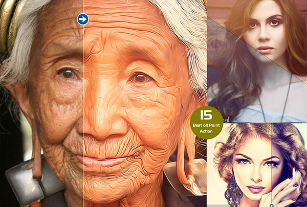 Realistic Old Oil Painting Effect Photoshop Act