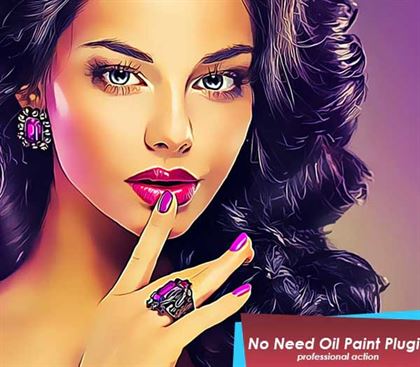 Realistic Painting Photoshop Action Templates