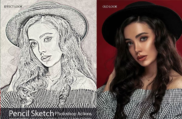 Realistic Pencil Sketch Photoshop Actions