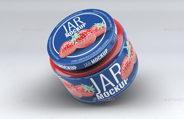 Realistic Preserve Jar Mockup