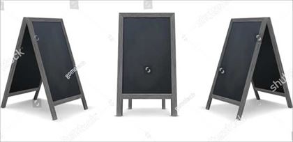 Realistic Special Menu Chalkboard Mockup