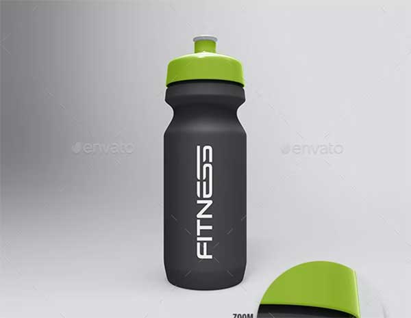 Realistic Sports Bottles Mockup