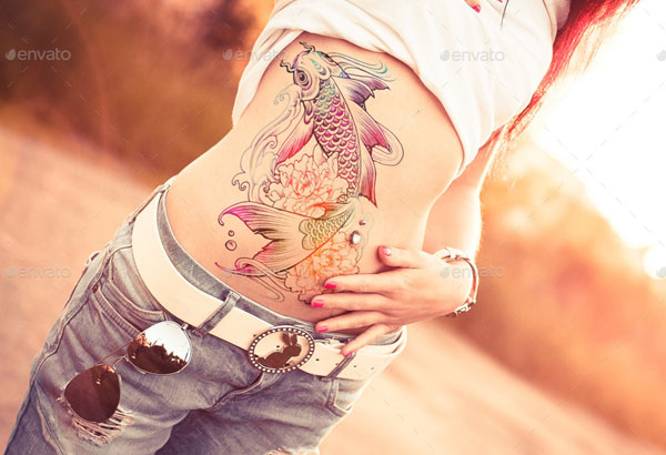 Realistic Tattoo Mockup Design