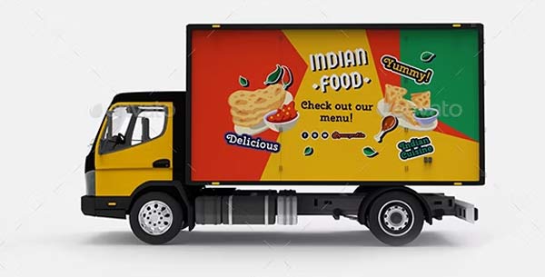 Realistic Truck Mockups Generator Free
