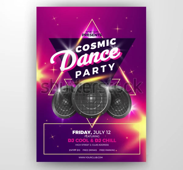 Realistic Urban Party PSD Flyer