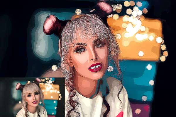 Realistic Vector Art Photoshop Action