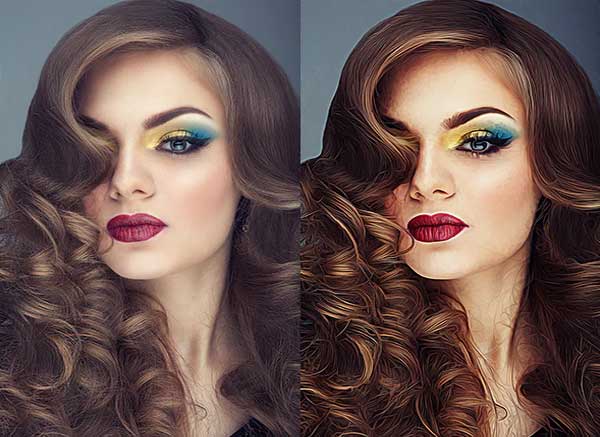 Realistic Vector Painting Photoshop Action