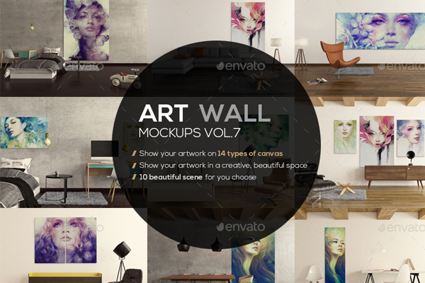 Realistic Wall Mockups – Free & Premium PSD, Ai, Vector, EPS, PNG Formats Download