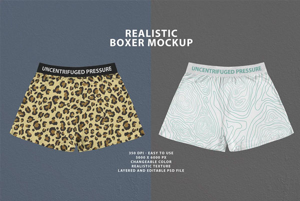Realistic Boxer Mockup