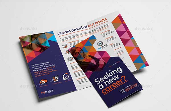 Recruitment Agency Tri-Fold Brochure Template