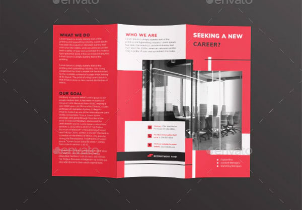 Recruitment Firm Trifold Brochure