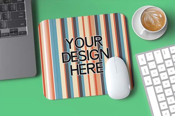 Rectangular Mouse Pad PSD Mockup
