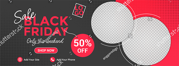 Red Color Template Banner