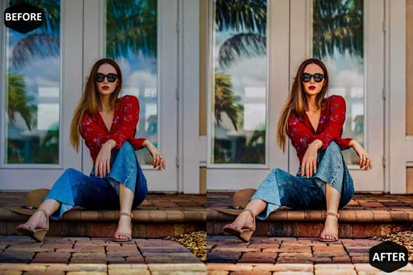 Reddish Blogger Photoshop Actions