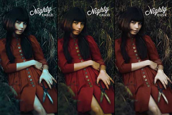 Reddish Nighty Photoshop Action Collection