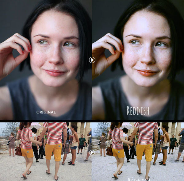 Reddish Photoshop Action - Subtle Natural Process