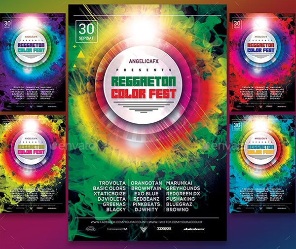 Reggaeton Summer Fest Flyer Template